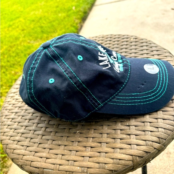 Lake Tahoe Zephyr Cove, Blue & White Hat, Size Large - Picture 4 of 7